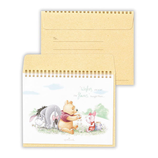 ディズニー くまのプーさん プーと花飾りII【レターセット】 – 日本
