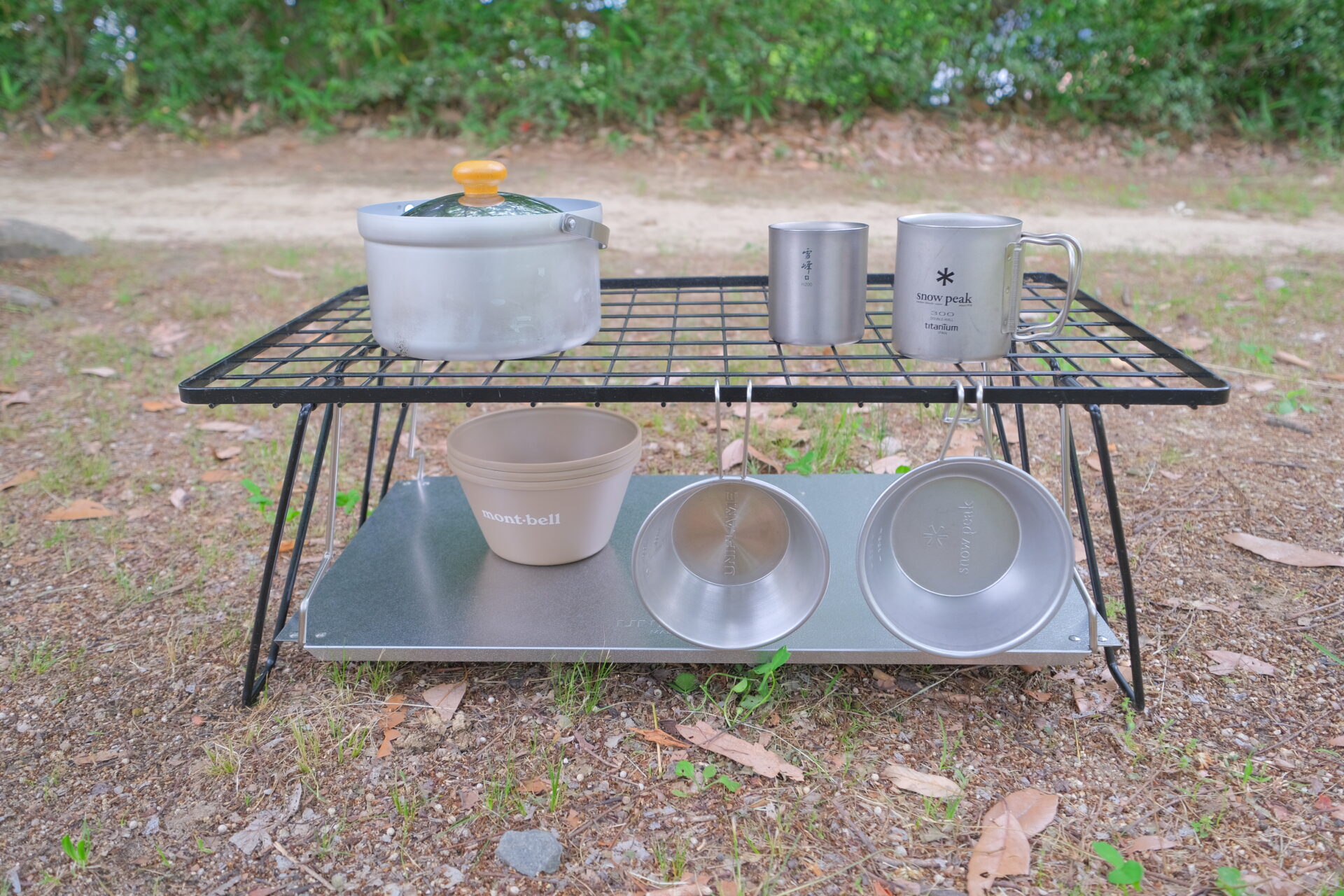 新品 ヒバリHIBARI フィールドラック キャンピングラック3個 天板