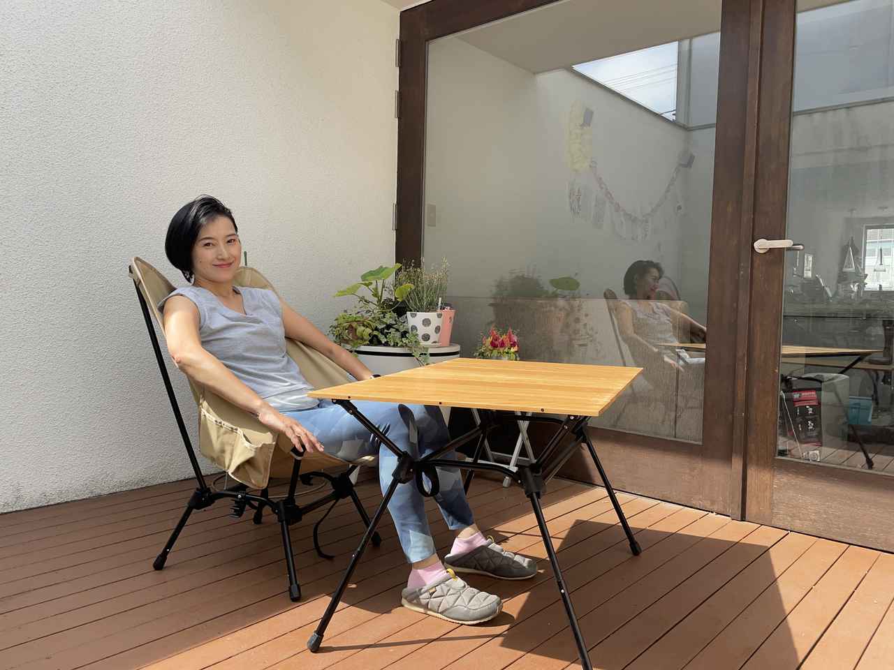 パ*ロ様 DOD KYANARY TABLE (M) 折りたたみ式 DOD キャナリーテーブル