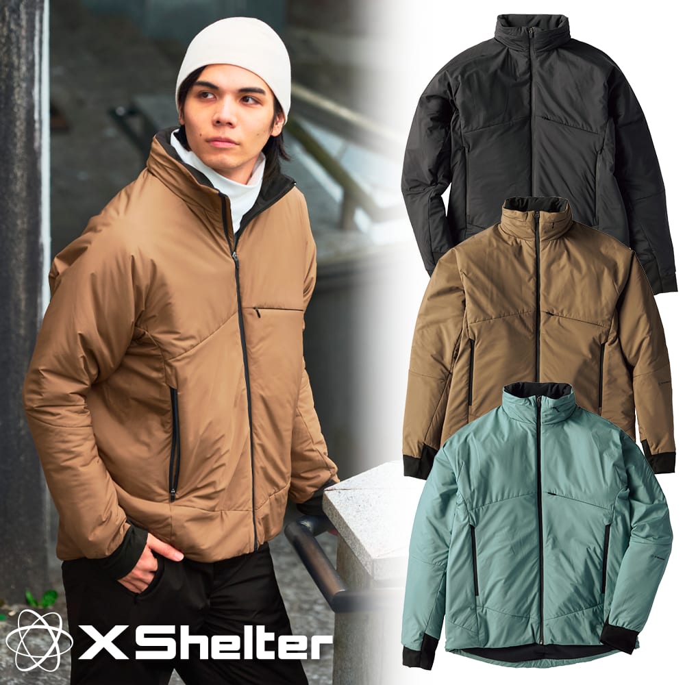 ワークマン エックスシェルター 断熱防水防寒ジャケット S 数回室内で