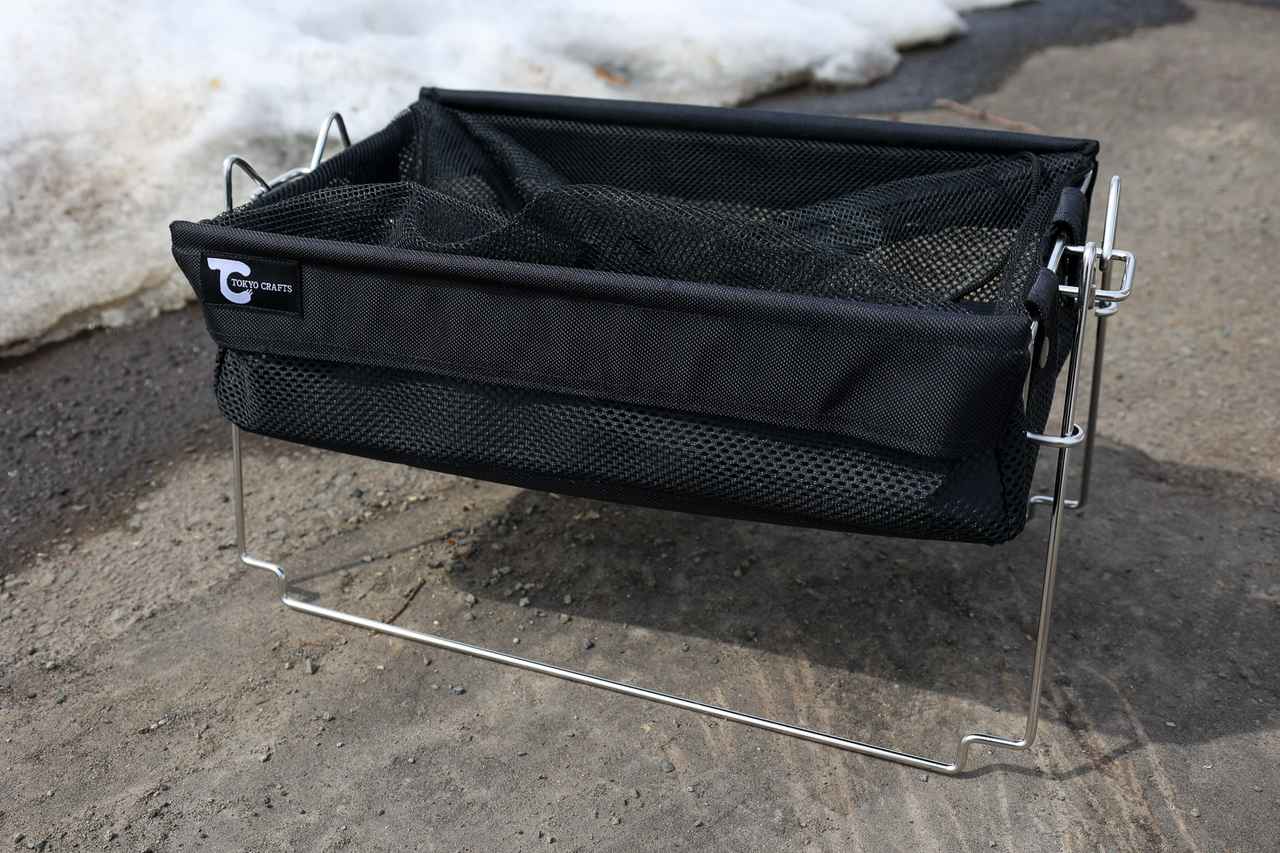 TOKYO CRAFTS メッシュ収納バスケット ブラック TOKYO CRAFTS メッシュ