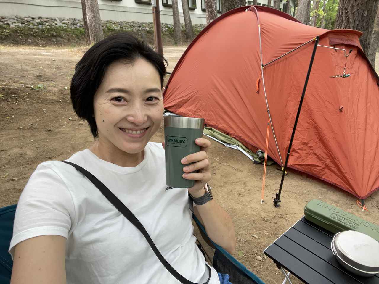 電車＋徒歩で女子ソロキャンプ・デビュー！スーツケースキャンパーの