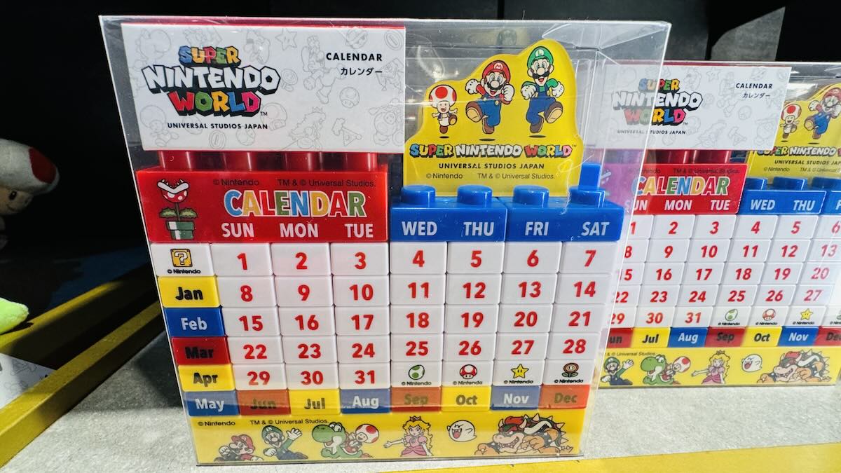 USJ 任天堂マリオ ブロックカレンダー USJ限定‼️スーパーニンテンドー