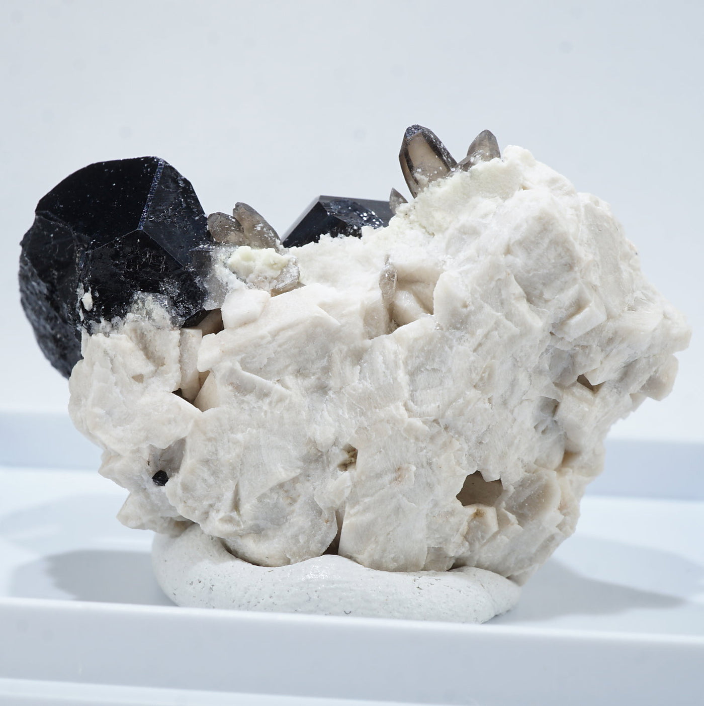 ナミビア産 ショール(ブラックトルマリン)・スモーキークォーツ