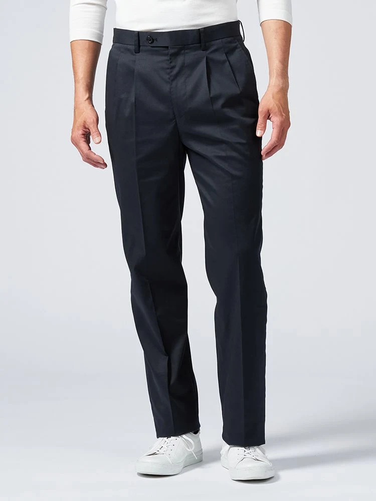 ネイビー 【ウォッシャブル】カジュアルパンツ チノパン GOOD CHINOS