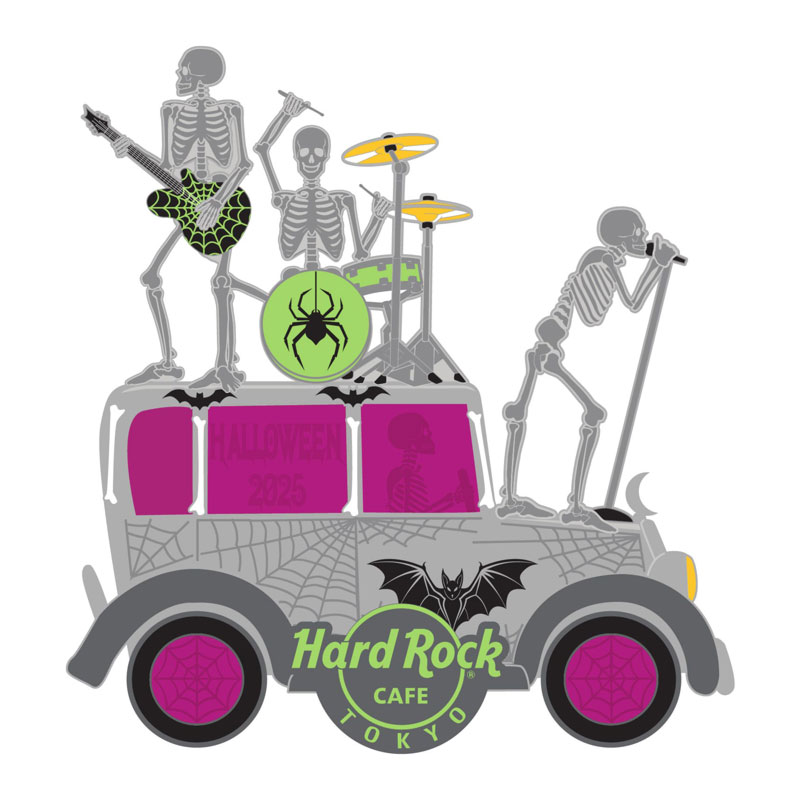 東京店限定 : Halloween Skeleton Band Pin | Hard Rock Cafe Japan