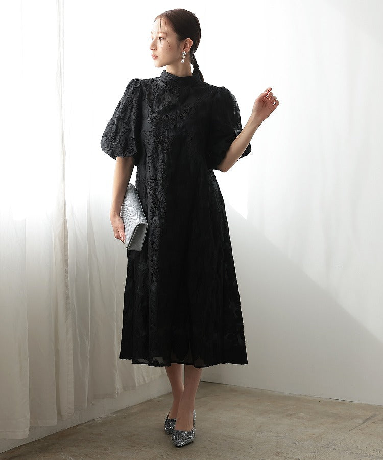 結婚式・お呼ばれドレス｜ボリュームスリーブフレアドレス22324227