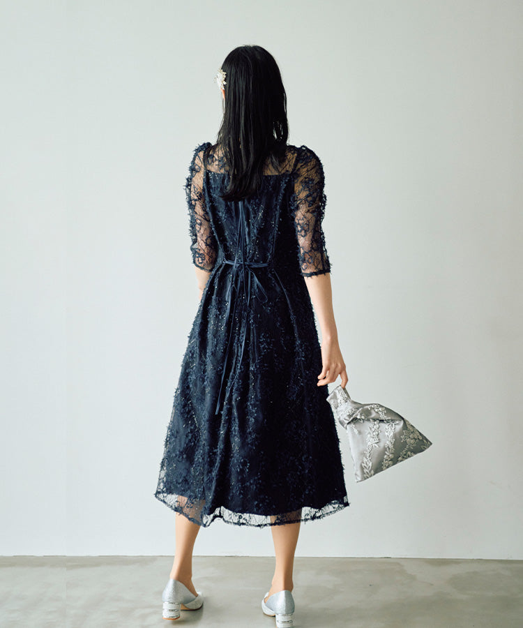 SALE】パワーショルダーレースドレス/22324254 – haremode