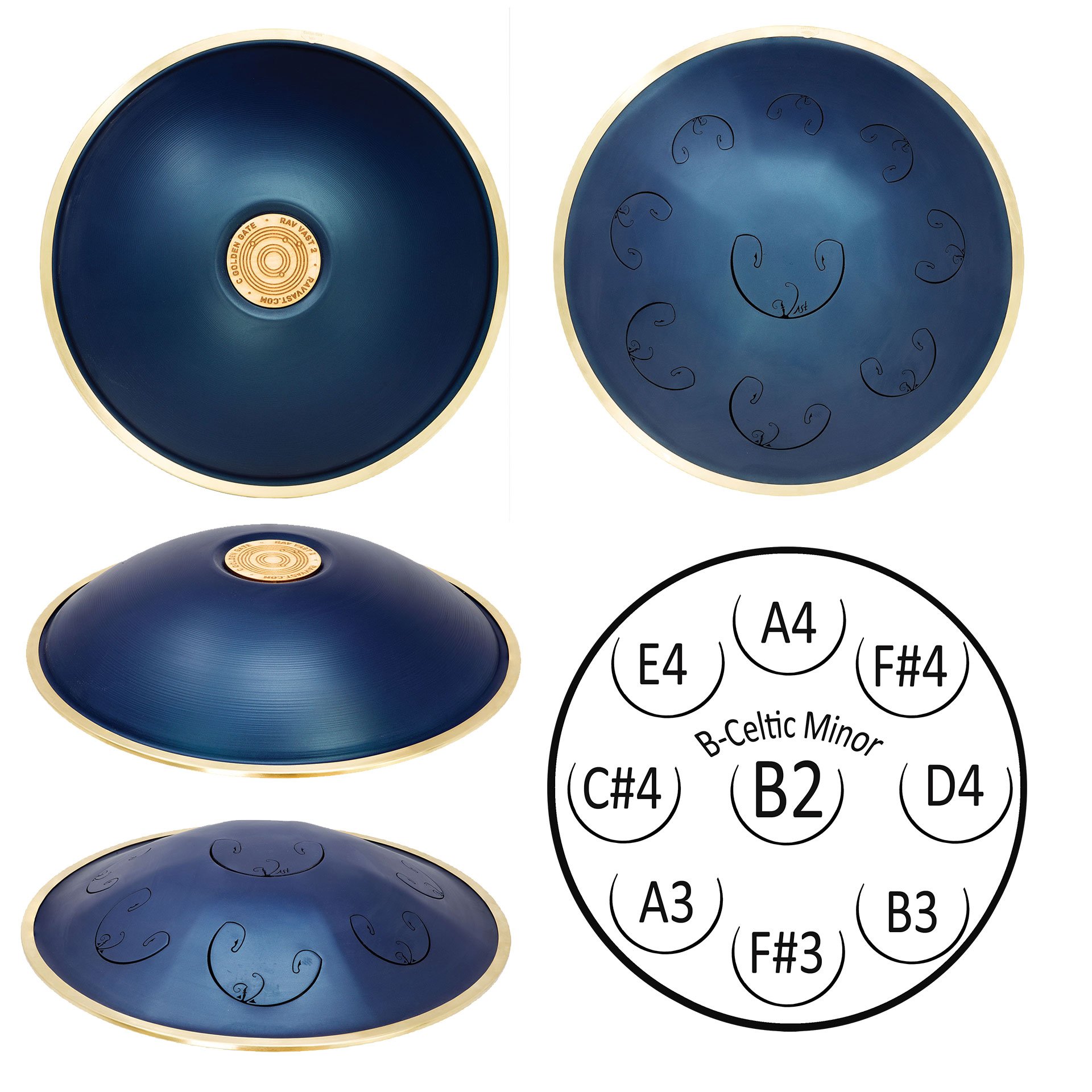 RAV DRUM (RAV VAST2)B CELTIC DOUBLE DING RAV Vast 2 B Celtic