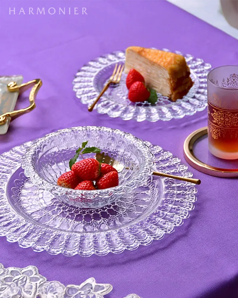 MURANO Salviati ムラノ サルヴィアーティ レース プレート 大皿