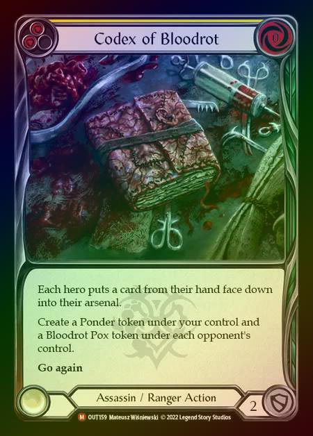 codex of frailty 虚弱症の魔本 RF OUT Codex of Frailty | Outsiders |