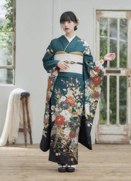 緑/グリーン/古典柄/レトロ/モード】の成人式振袖人気ランキング/TR