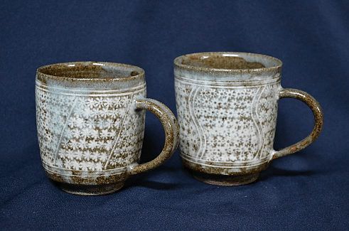 三島手 碗(大) 美しい白象嵌 金海窯 三島手 碗(大) 美しい白象嵌