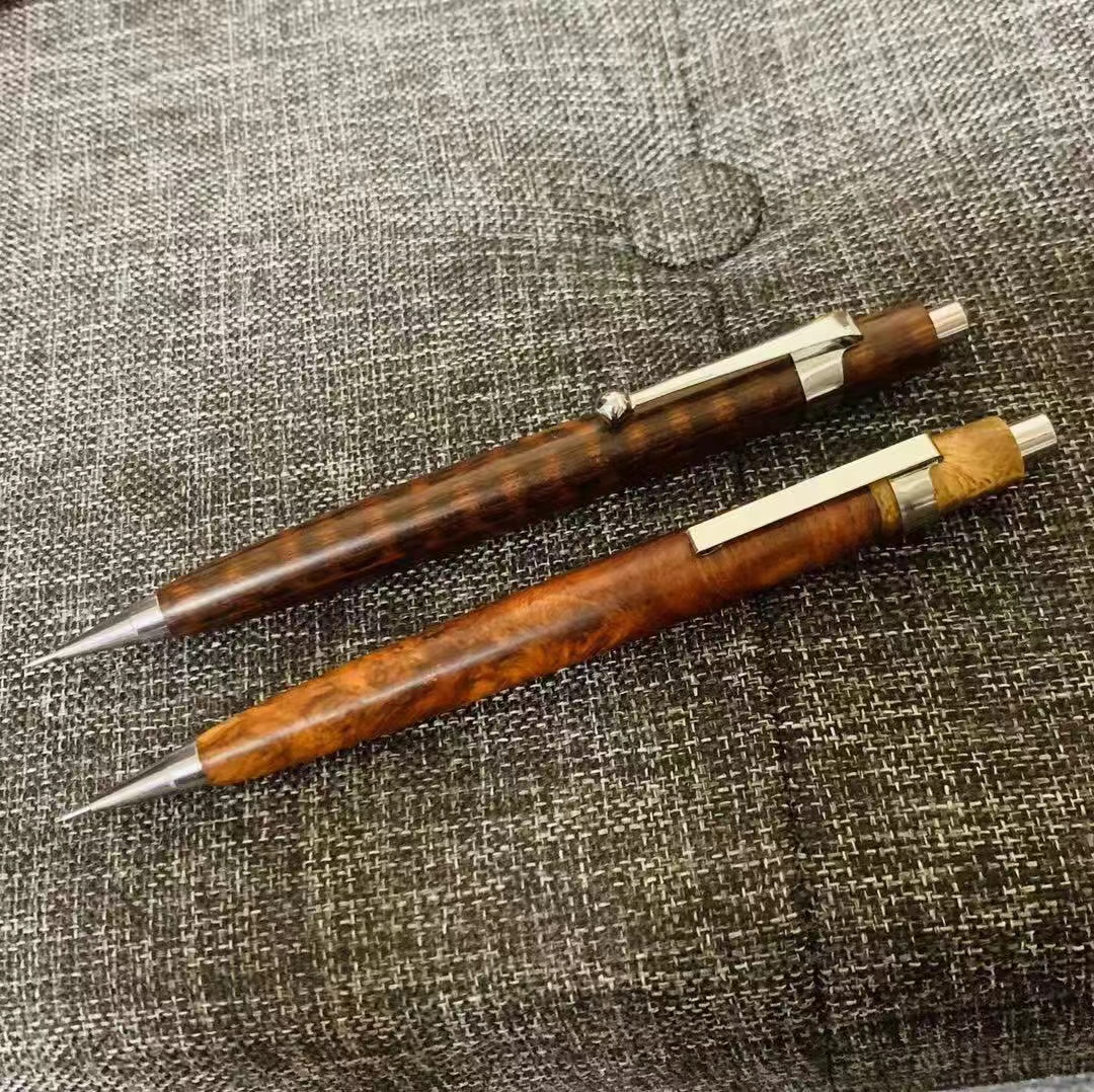 クラフトAMP202花梨瘤紅白シャーペン 本花梨瘤紅白 シャープペンシル