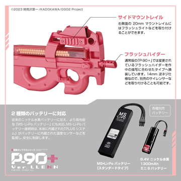 東京マルイ P90 バージョン レン プラス ドットサイト標準装備 ピンク