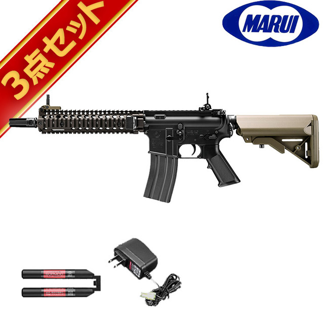 バッテリー&充電器付き 東京マルイ 次世代電動ガンM4 CQB-R フルセット