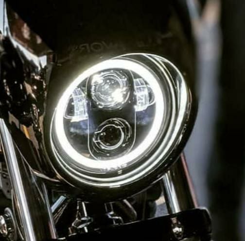 WMW プロジェクターLED 5-3/4インチ・ヘッドライト HALOリング