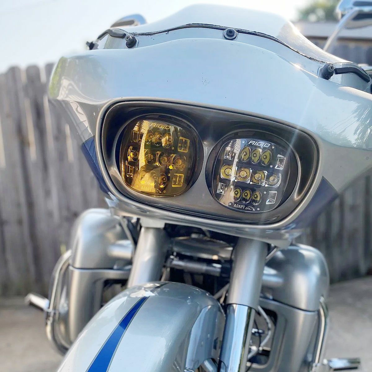 極美品 HOGWORKZ製 ハーレー LED ヘッドライト