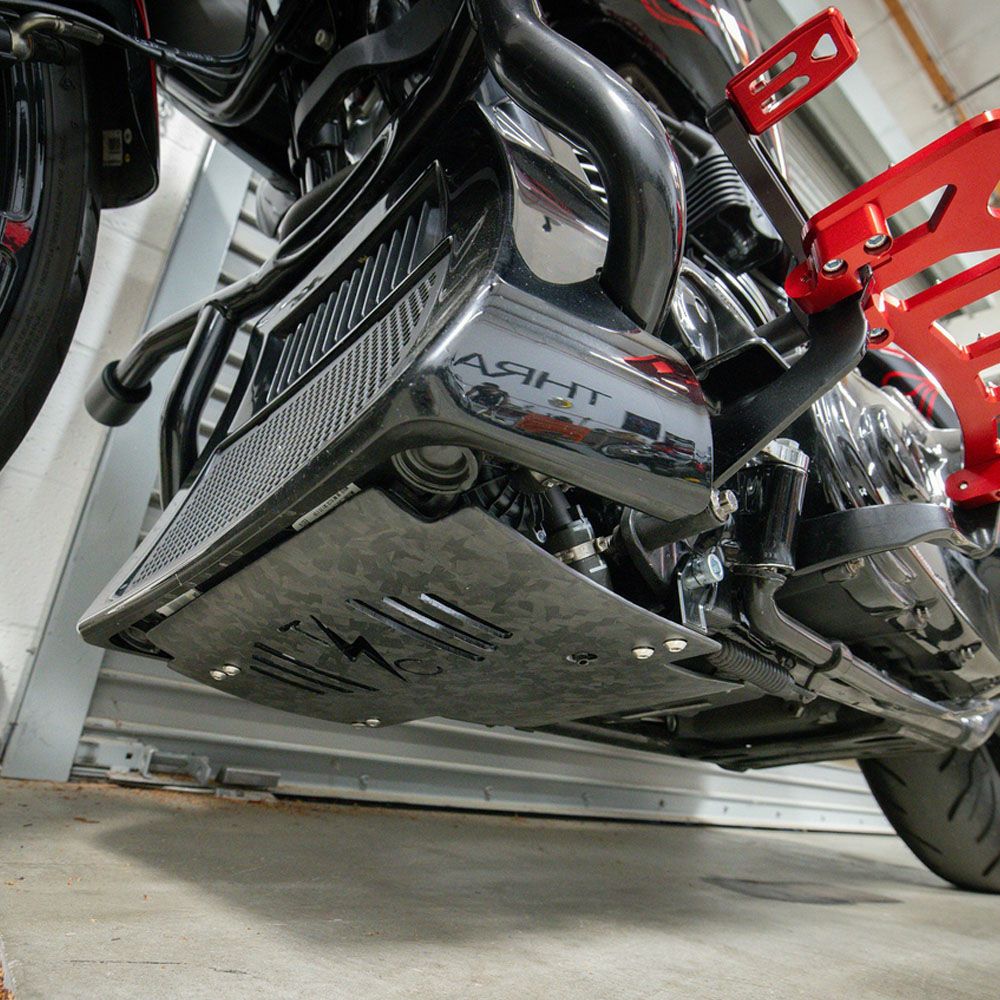 2024以降 ツーリング アルミスキッドプレート (ブラック) スラッシン