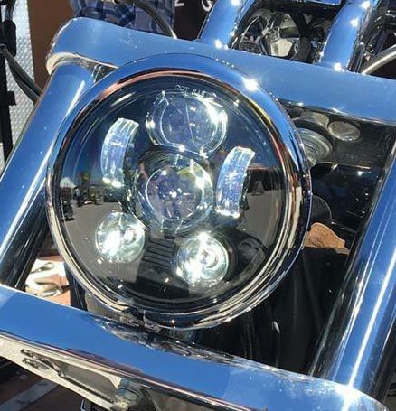 WMW プロジェクターLED 5-3/4インチ・ヘッドライト ブラック |ハーレー