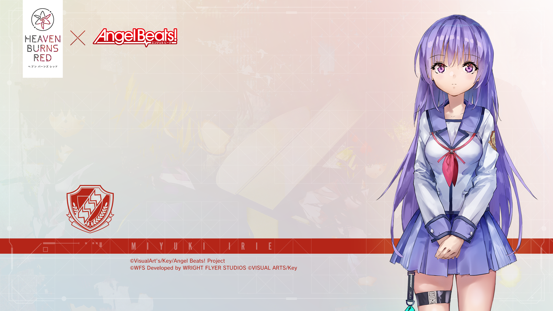 ヘブンバーンズレッドAngelBeatsコラボ複製原画 ヘブンバーンズレッド