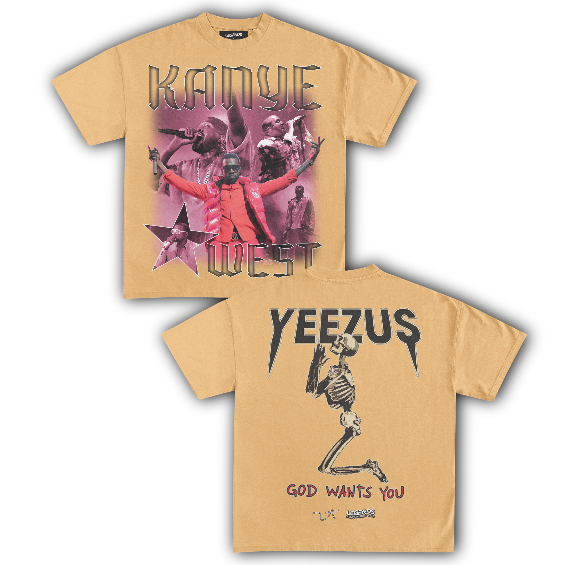 Kanye West Yeezus Tee » Vintage Heavyweight T-Shirt – Legends