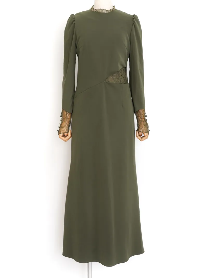 Ameri VINTAGE（アメリ ヴィンテージ）HOLE SPANGLE LACE DRESS