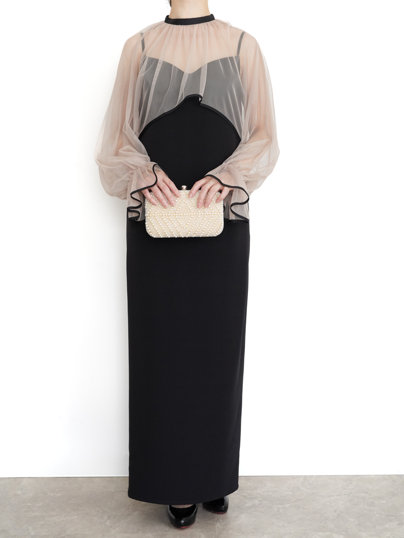 Ameri vintage MANY WAY AIRY VEIL DRESS