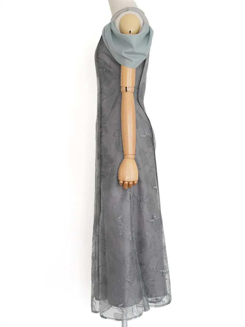 LAGUNAMOON（ラグナムーン）LADYチュール刺繍オフショルダーワンピース