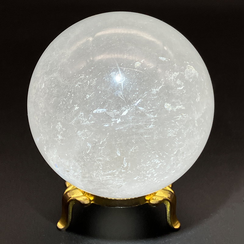 水晶丸玉 約710g No,2843｜置物/彫り物 | 天然石・パワーストーンの卸