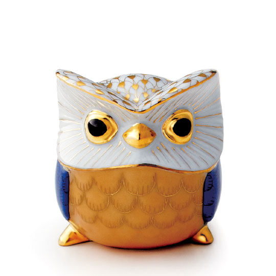 ヘレンド オウル 世界のフクロウ 箱 ウッドランド 限定3000体 2桁