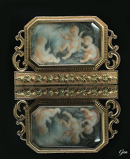 木の葉のブローチ | ジョージアンのアンティークジュエリー