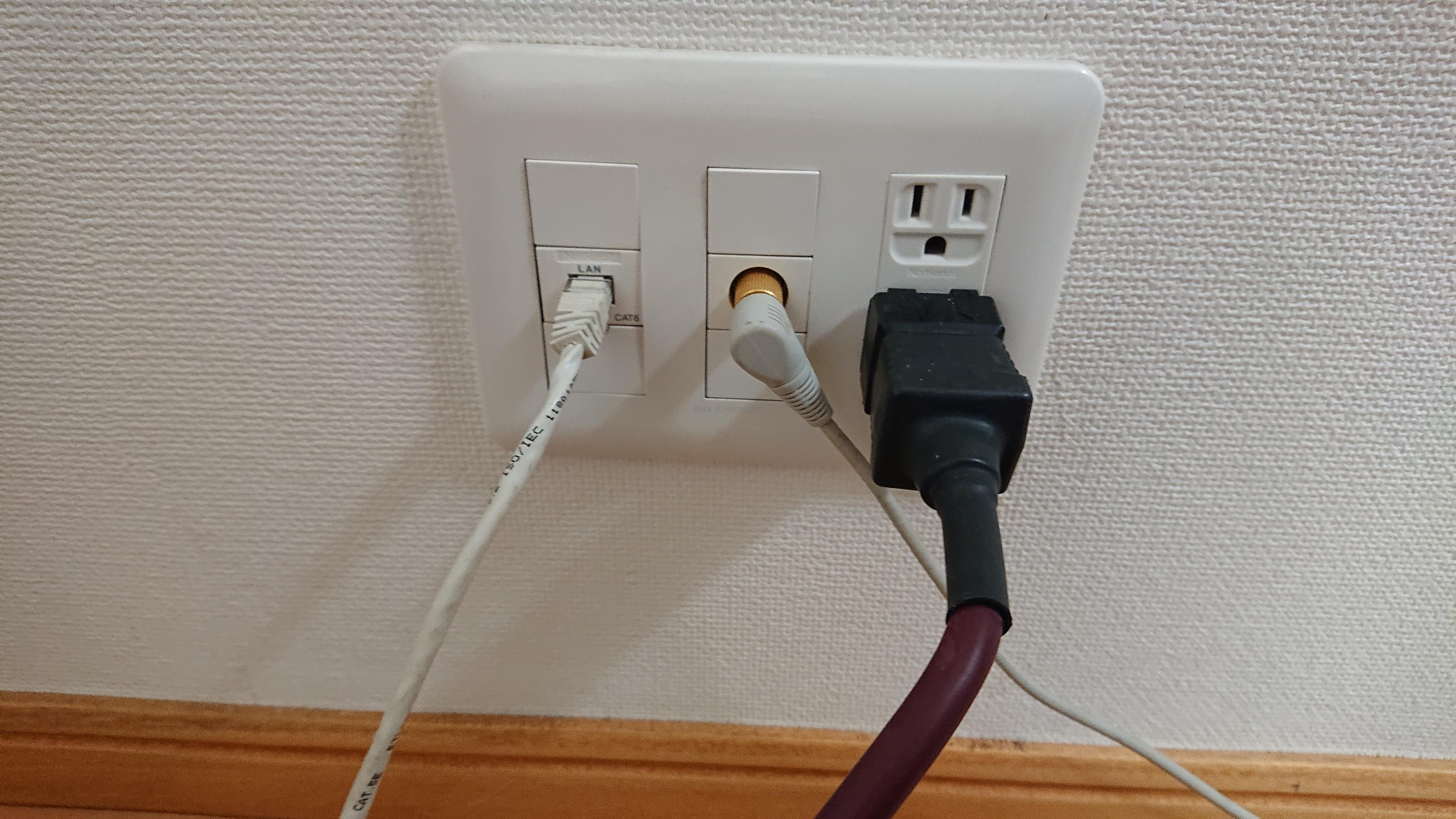 Eau Rouge 3連のコンセントベース&プレート SG-3BPの到着 | Bells of