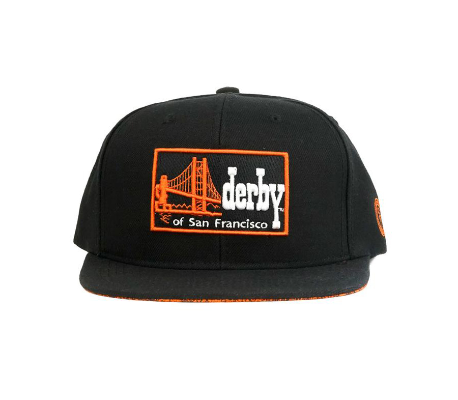 ダービー オブ サンフランシスコ オレンジ ロゴ スナップバック