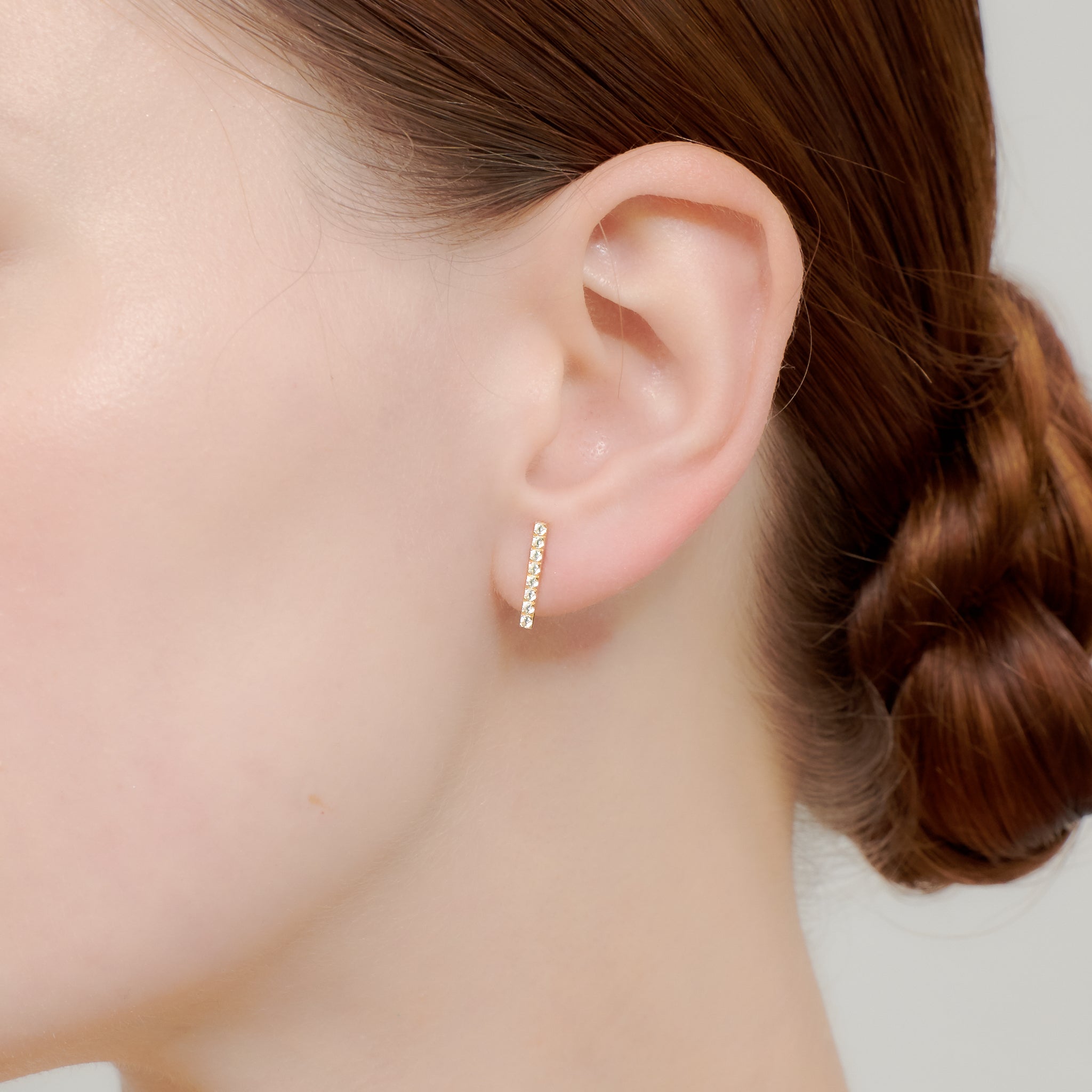 honey】ジルコニアバーピアス gold – h..Online Store