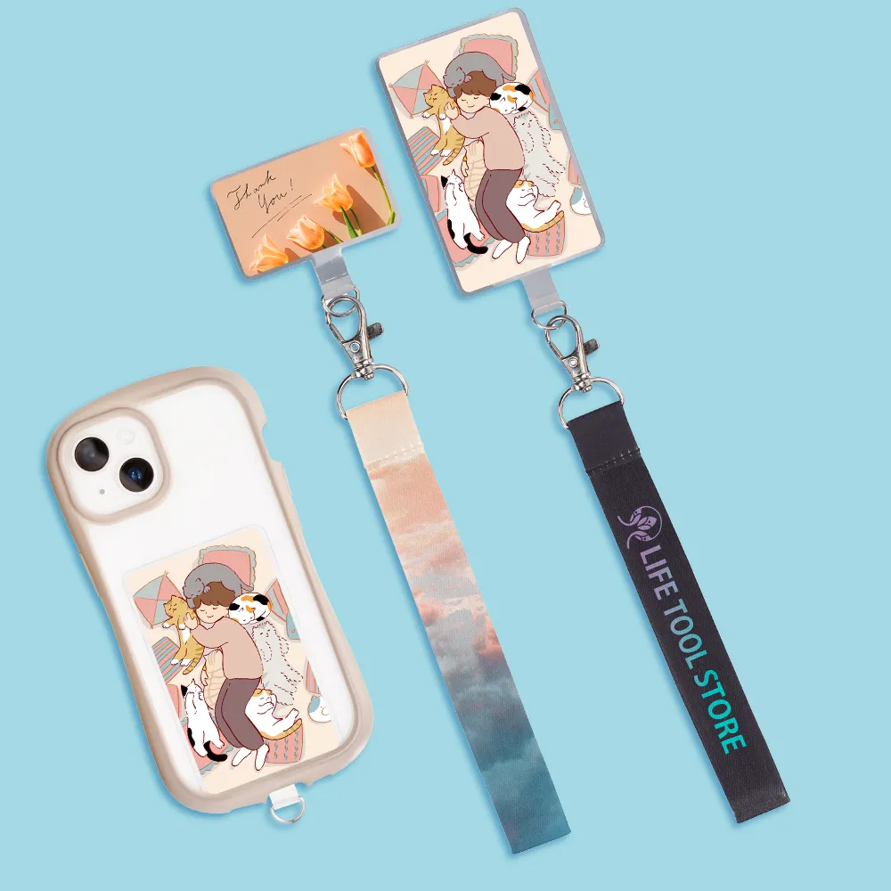 フォンタブ付き ハンドストラップ【販促花子ノベルティ】