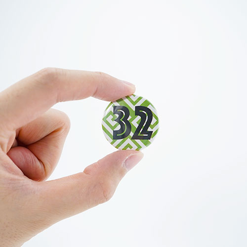 缶バッジ 32mm 国内生産【販促花子ノベルティ】