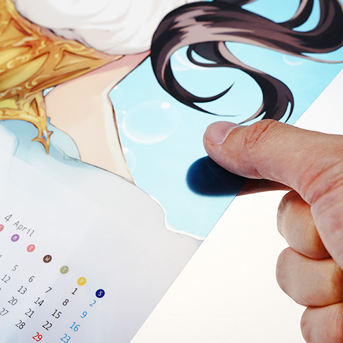 オリジナルA3クリアポスターカレンダー【販促花子ノベルティ】