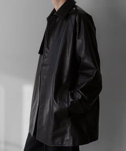 stein / シュタイン】LEATHER HALF COAT - BLACK | 公式通販サイト