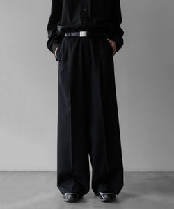 ssstein / シュタイン】EXTRA WIDE TROUSERS - BLACK | 公式通販サイト