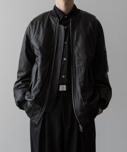 ssstein / シュタイン】LEATHER FLIGHT JACKET - BLACK | 公式通販