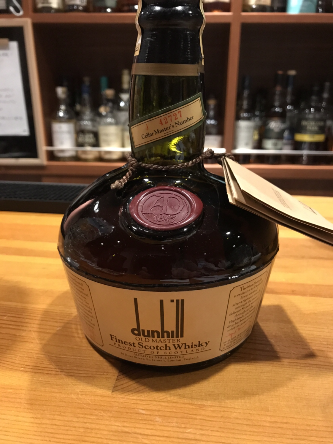 dunhill OLD MASTER ダンヒル オールドマスター 古酒 箱付 スコッチ