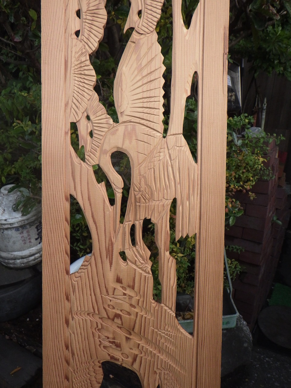 ひでしな商店 / 鶴と松の彫刻欄間