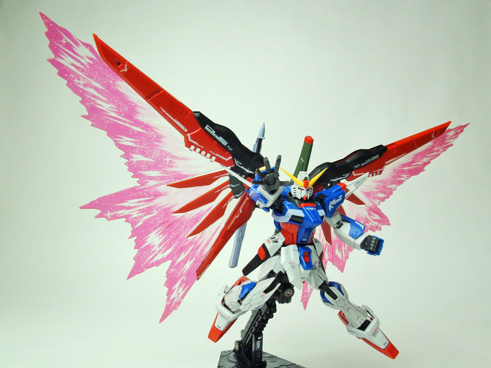 RG デスティニーガンダム(チタニウムフィニッシュ) 光の翼セット
