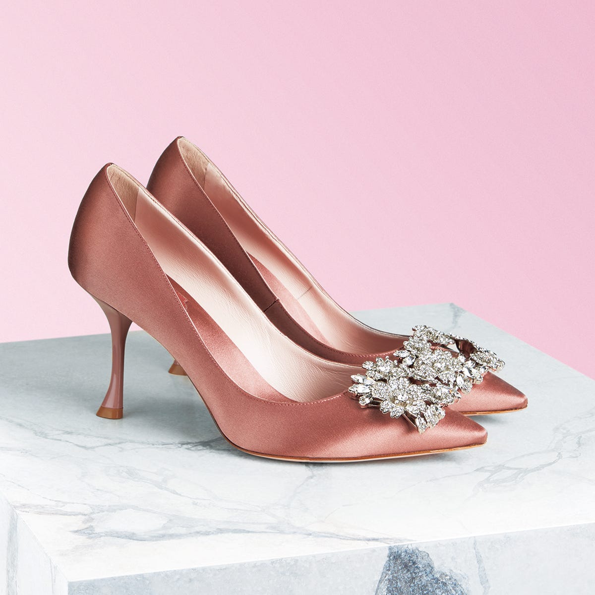 フランスアンティークフリルが美しいレザーウェディングシューズ