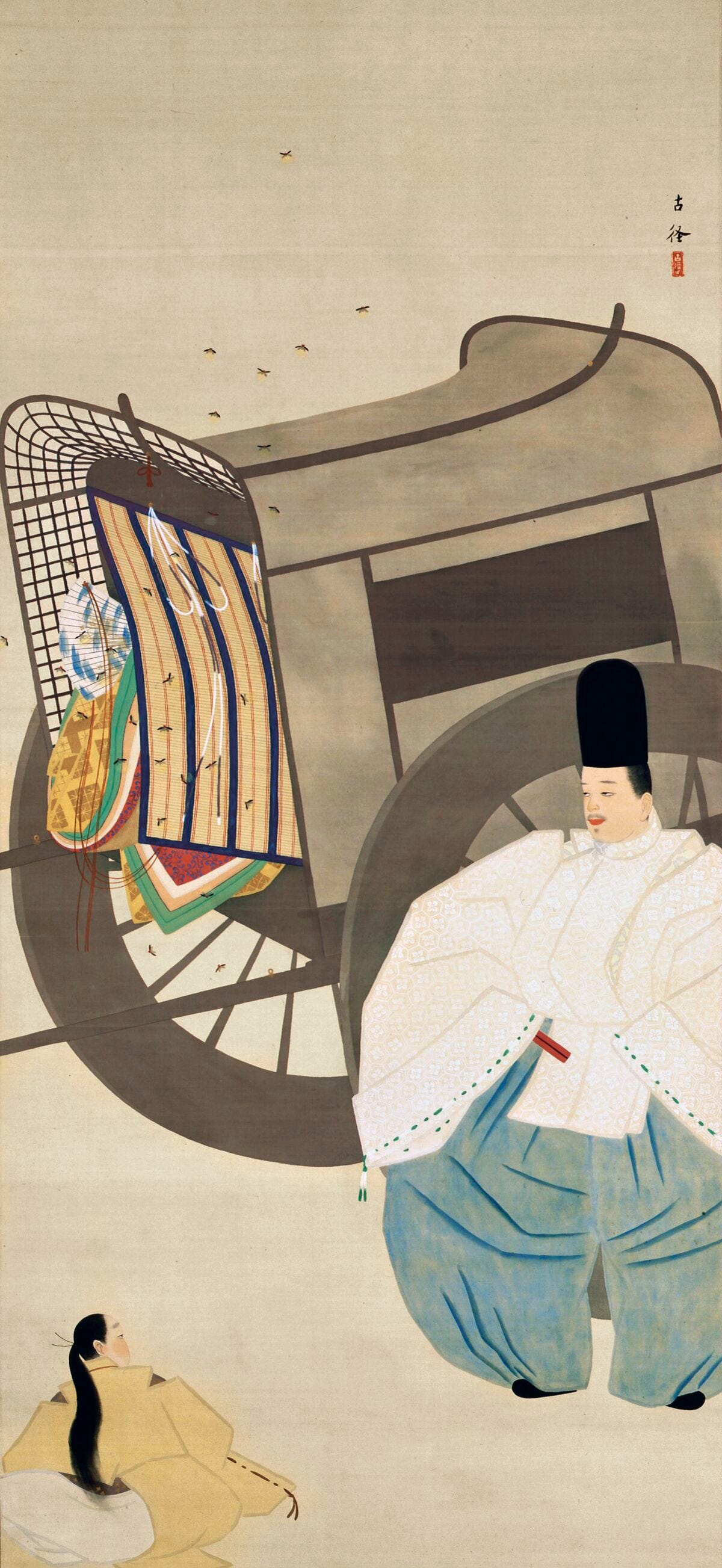 絵画日本画肉筆小林古径『童子』絹本画