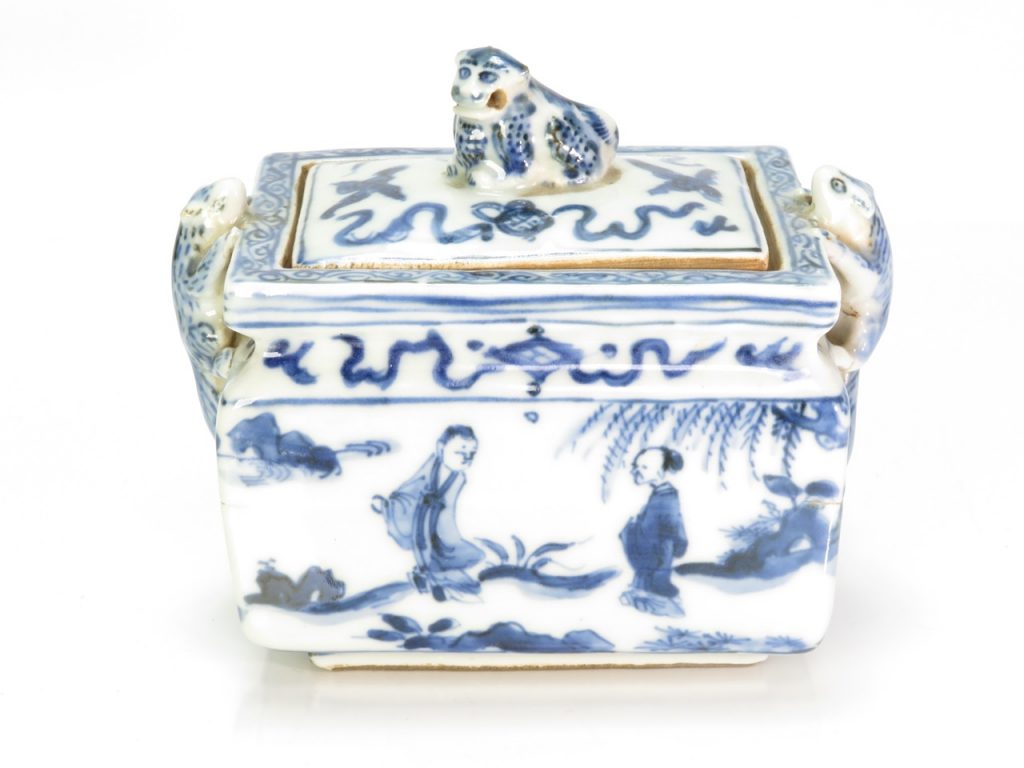 染付け香炉 骨董