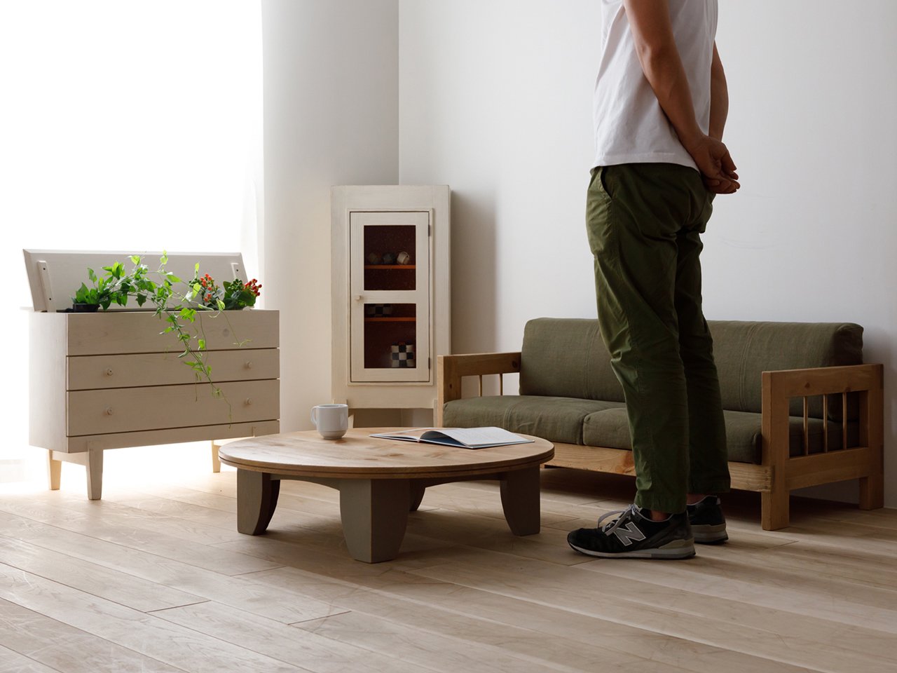 2024 hiro様専用① 天然檜 特大 テーブル 高さ約42㎝ hiro様専用①