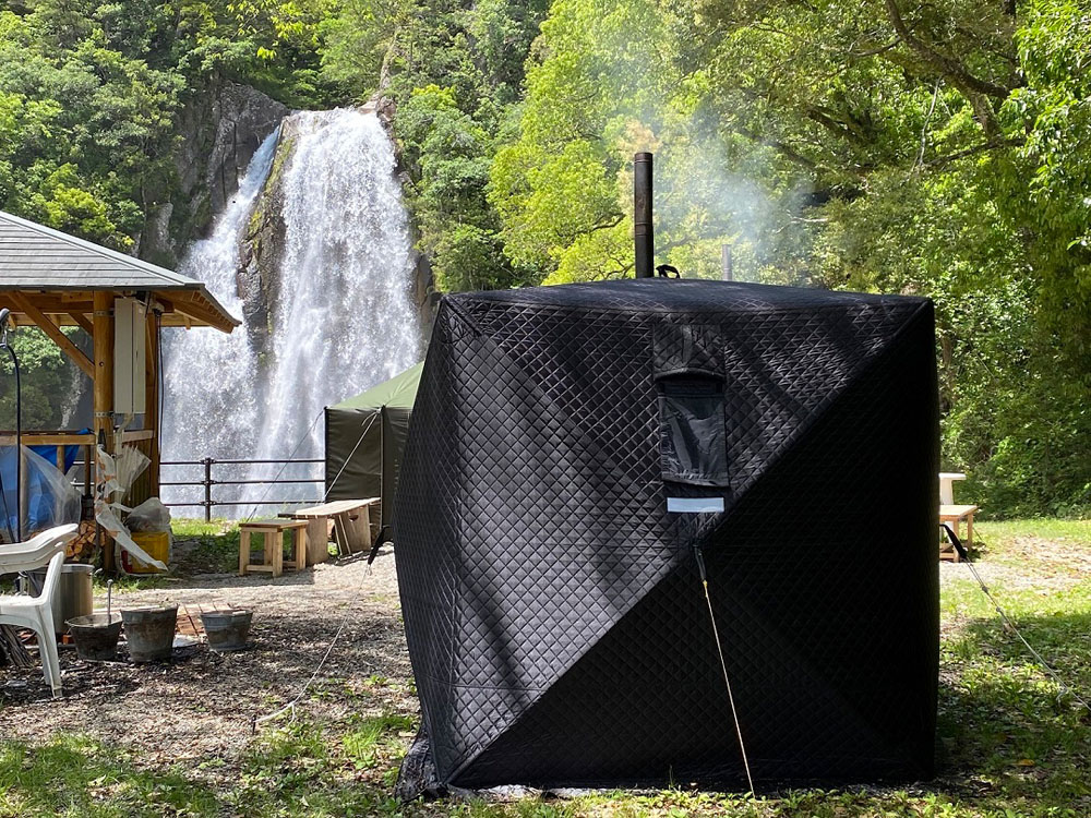 テントサウナ®の聖地でサウナ体験 - 飛雪の滝キャンプ場