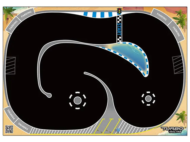 1/76 C66 Green Drift Car［ 1/76スケール C66グリーン ドリフトカー